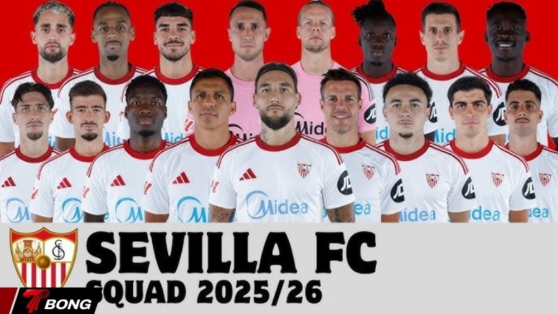Đội hình đầy đủ mùa giải hiện tại của Sevilla